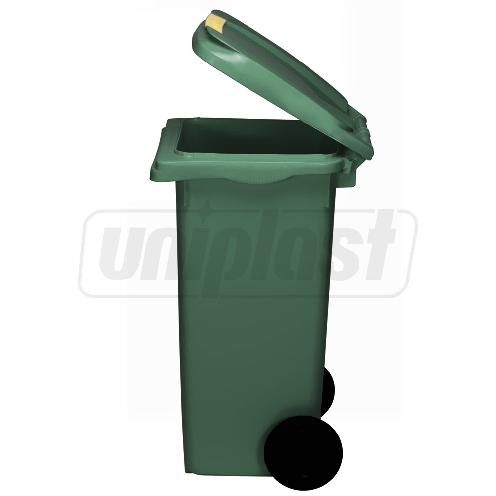 Бак мусорный 120 л (HDPE) на колесах (зеленый)  UNIPLAST TR  БРАК