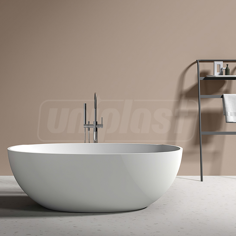 Сada independenta din piatra artificiala WOLKE PREMIUM (alba) mat 180 x 80 x 600 cm