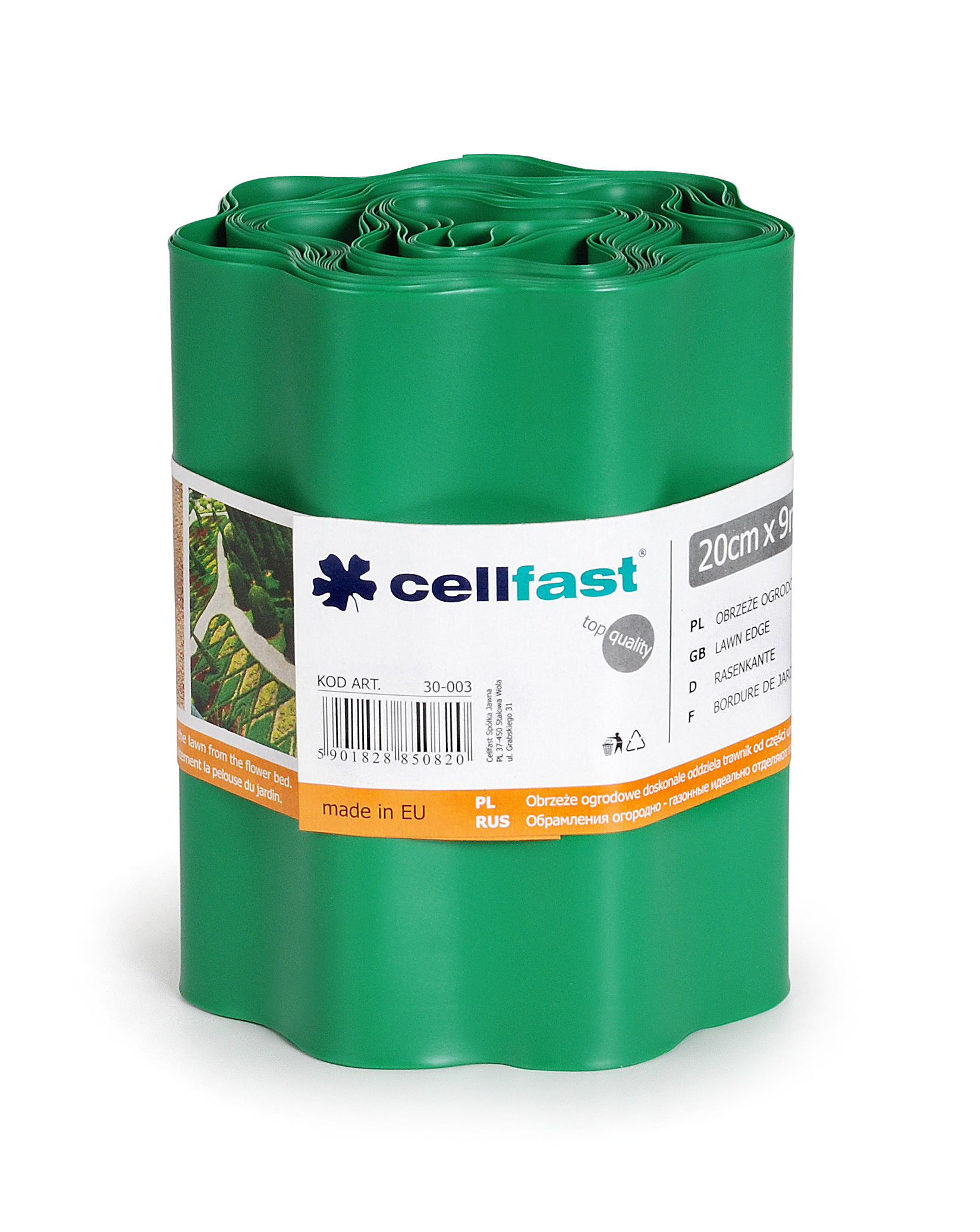 Bordura gazon 20 cm x 9 m (verde)  CELLFAST