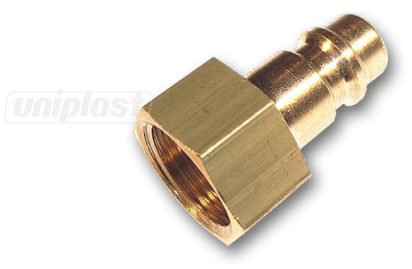 Штуцер пневматический Мама D.  1/4" латунь SE2-2PF  BRADAS