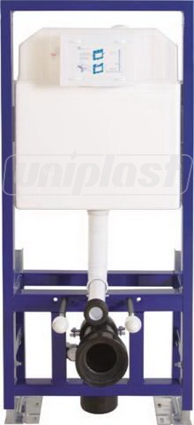 Rezervor incastrat pentru vas WC suspendat 3/6 l (Free Standing) SLIM 80 fara buton (A112-002)  VISAM