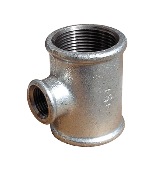Teu redus D. 1.1/2" x 1/2" FI galvanizat