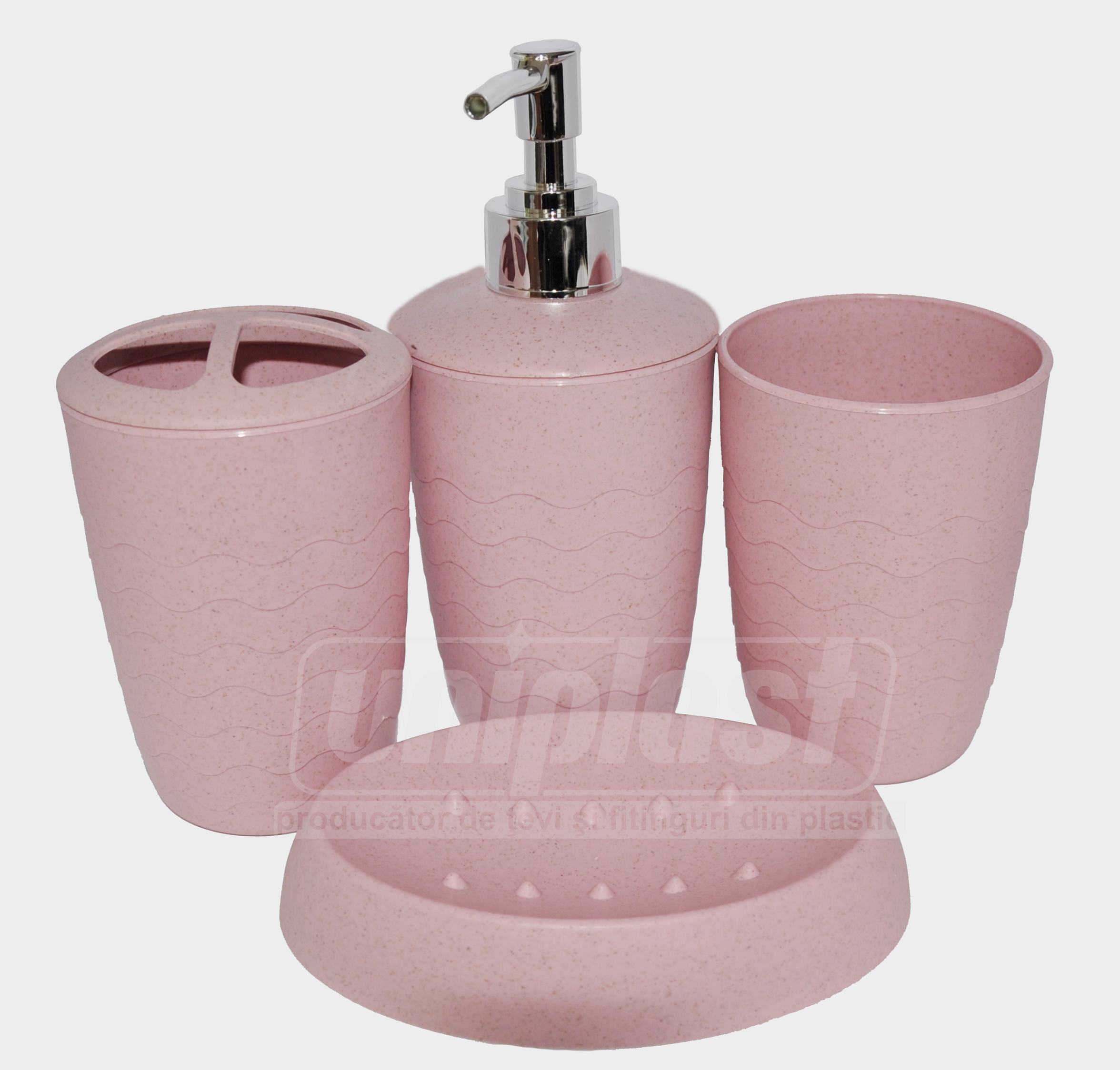 Set baie 4 piese, plastic, in asortiment (rotund) (10235)