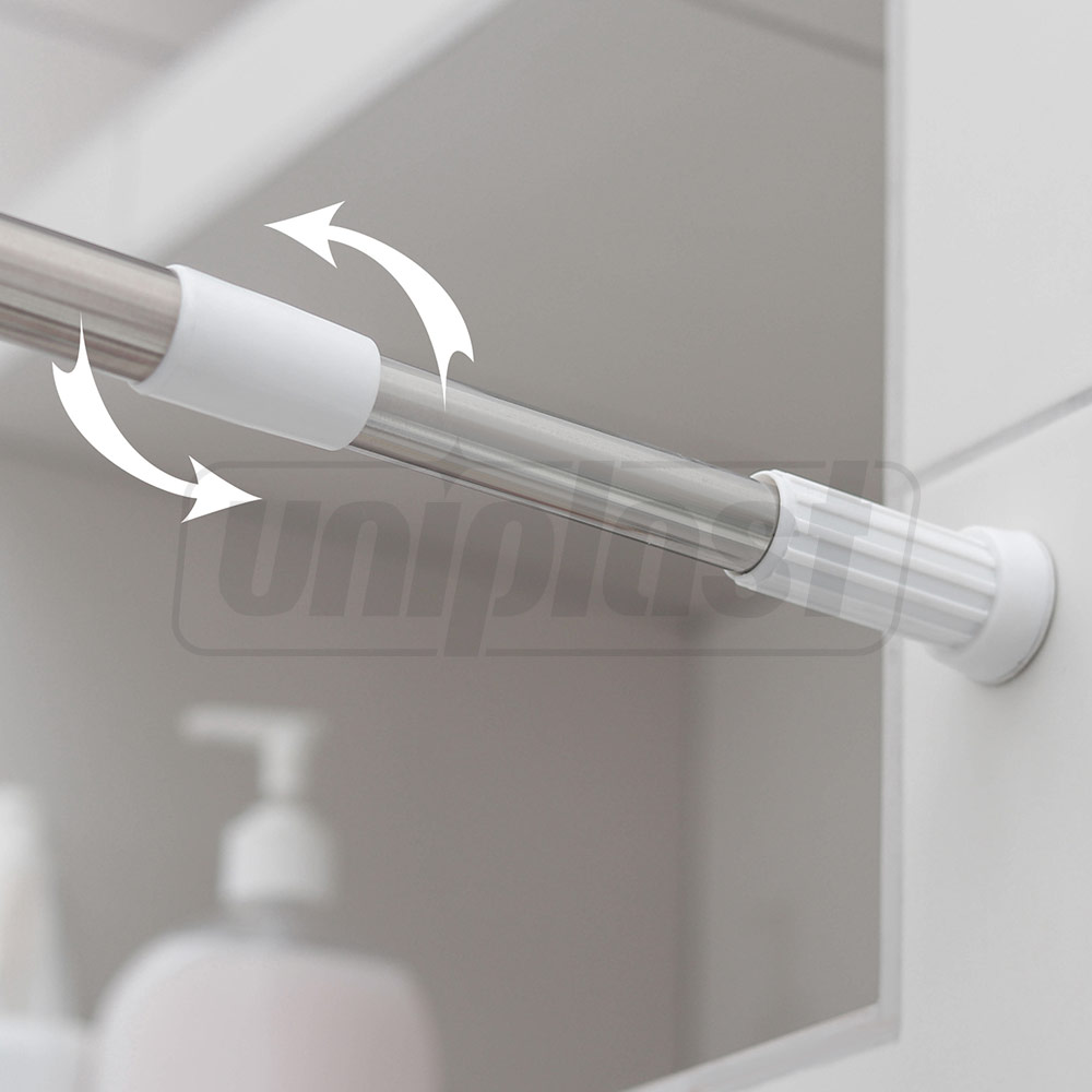 Bara metalica pentru perdea 140-260 cm (inox) VM11653