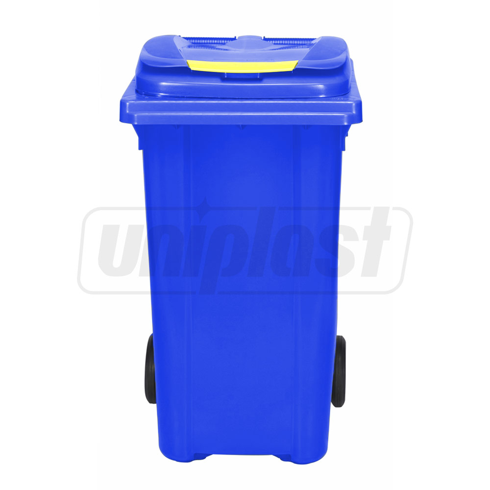 Cos pentru transportarea deseurilor 240 L pe roti (albastru) UNI