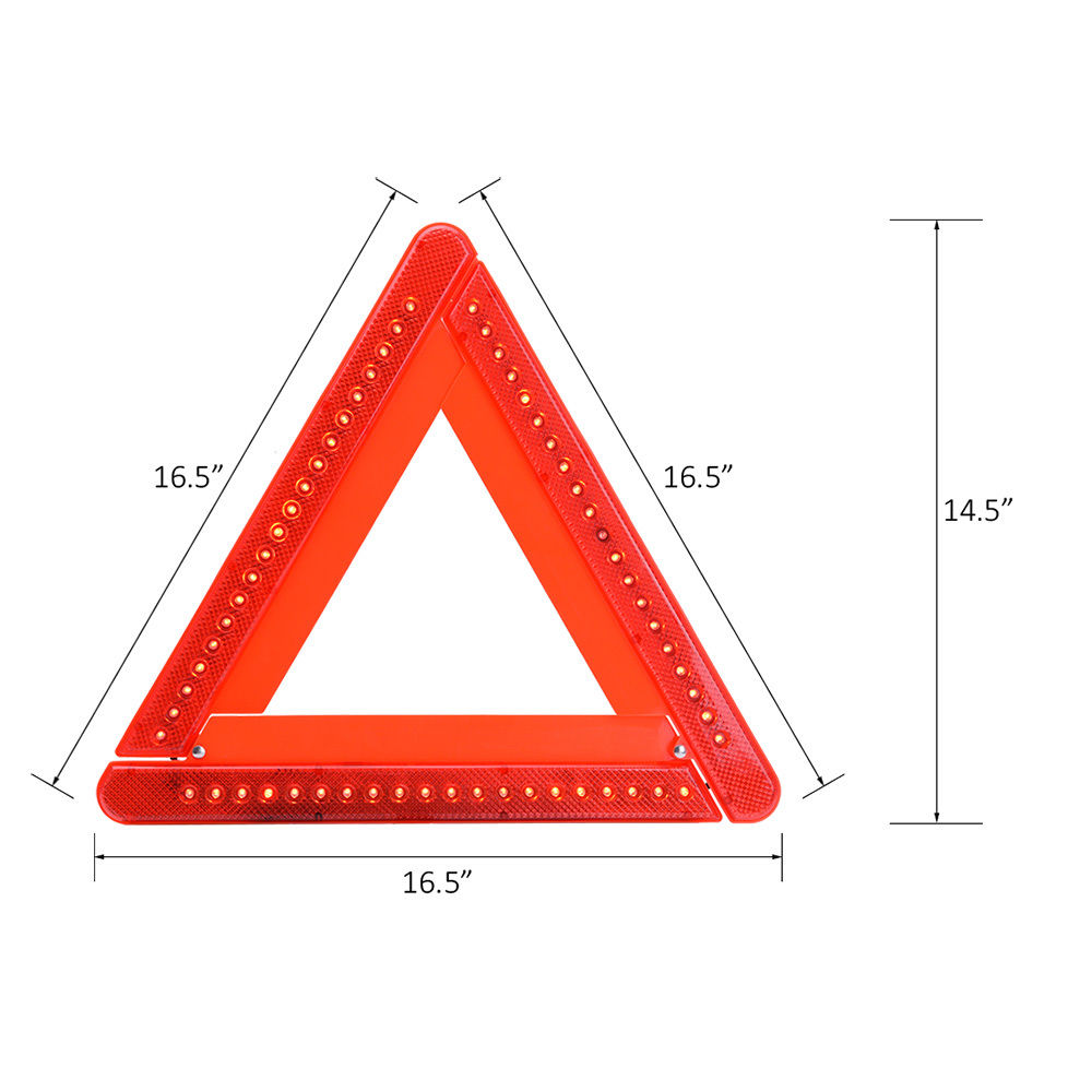 Semnalizator triunghiular LED 420x420x420 mm