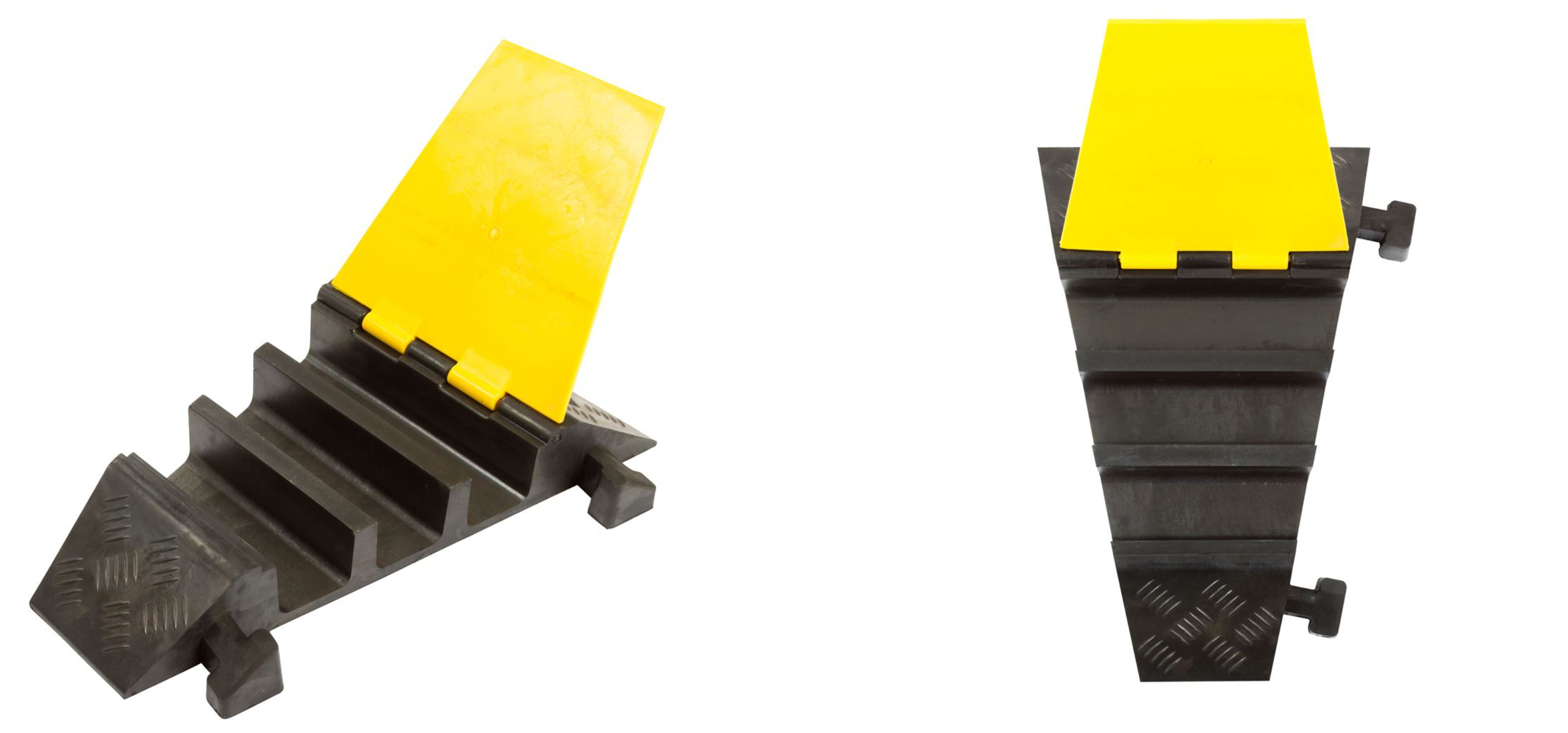 Colt pentru cablu (pod), 3 sectii, 600x600x75 mm B125 CP03