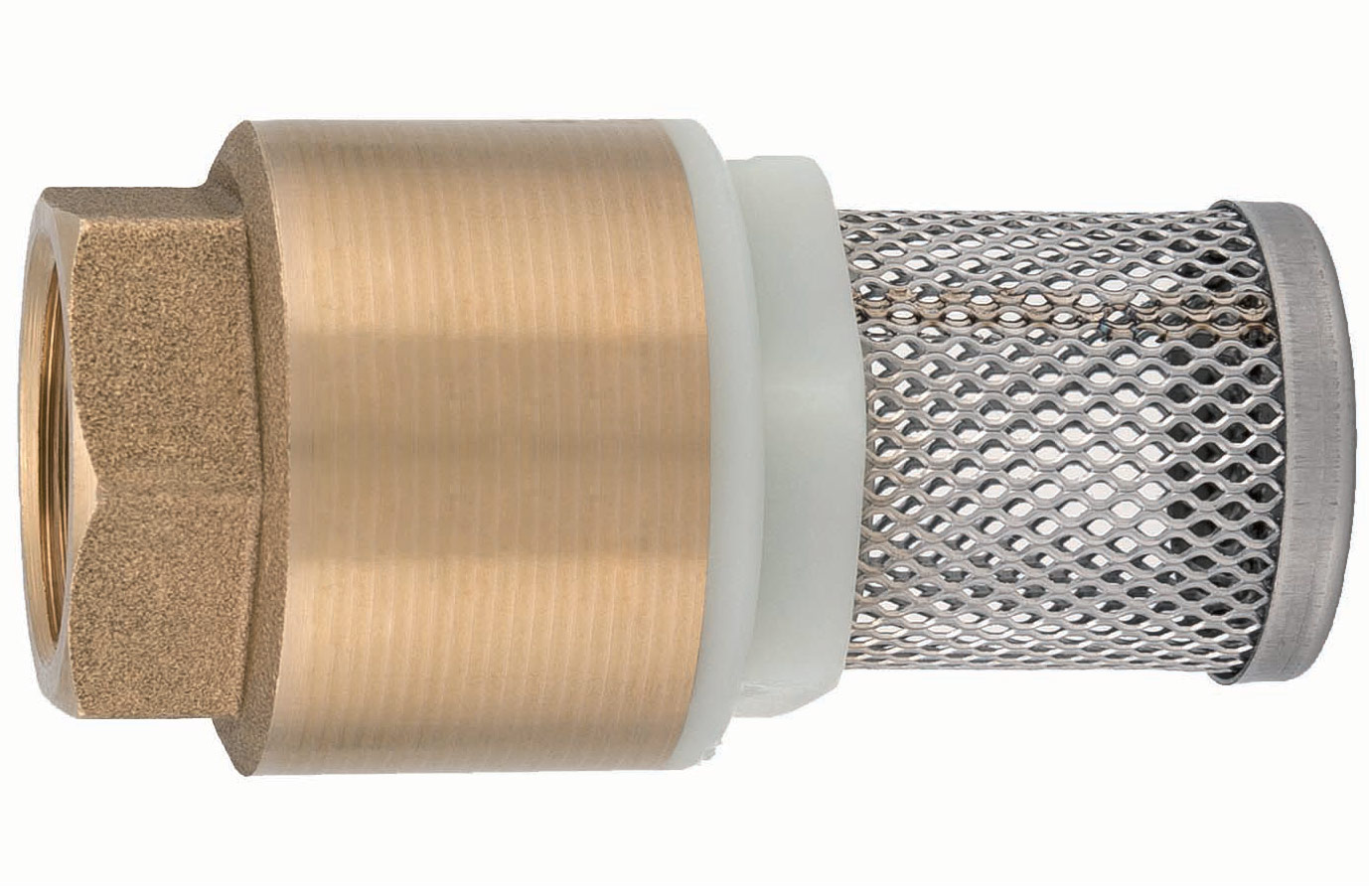 Sorb cu supapa de sens din alama cu sita inox D. 1.1/4" PN10 108  ITAP