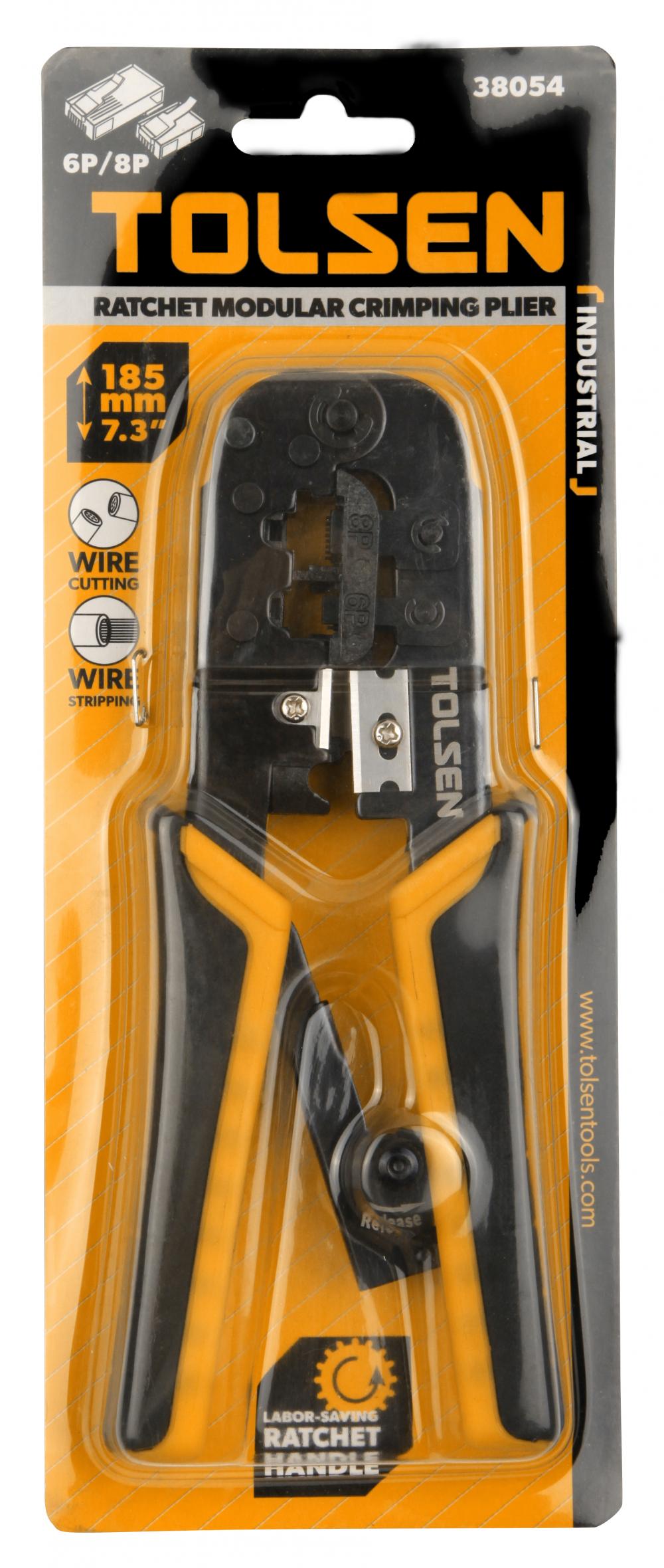 Cleste sertizat 7.3" / 185 mm Industrial  TOLSEN