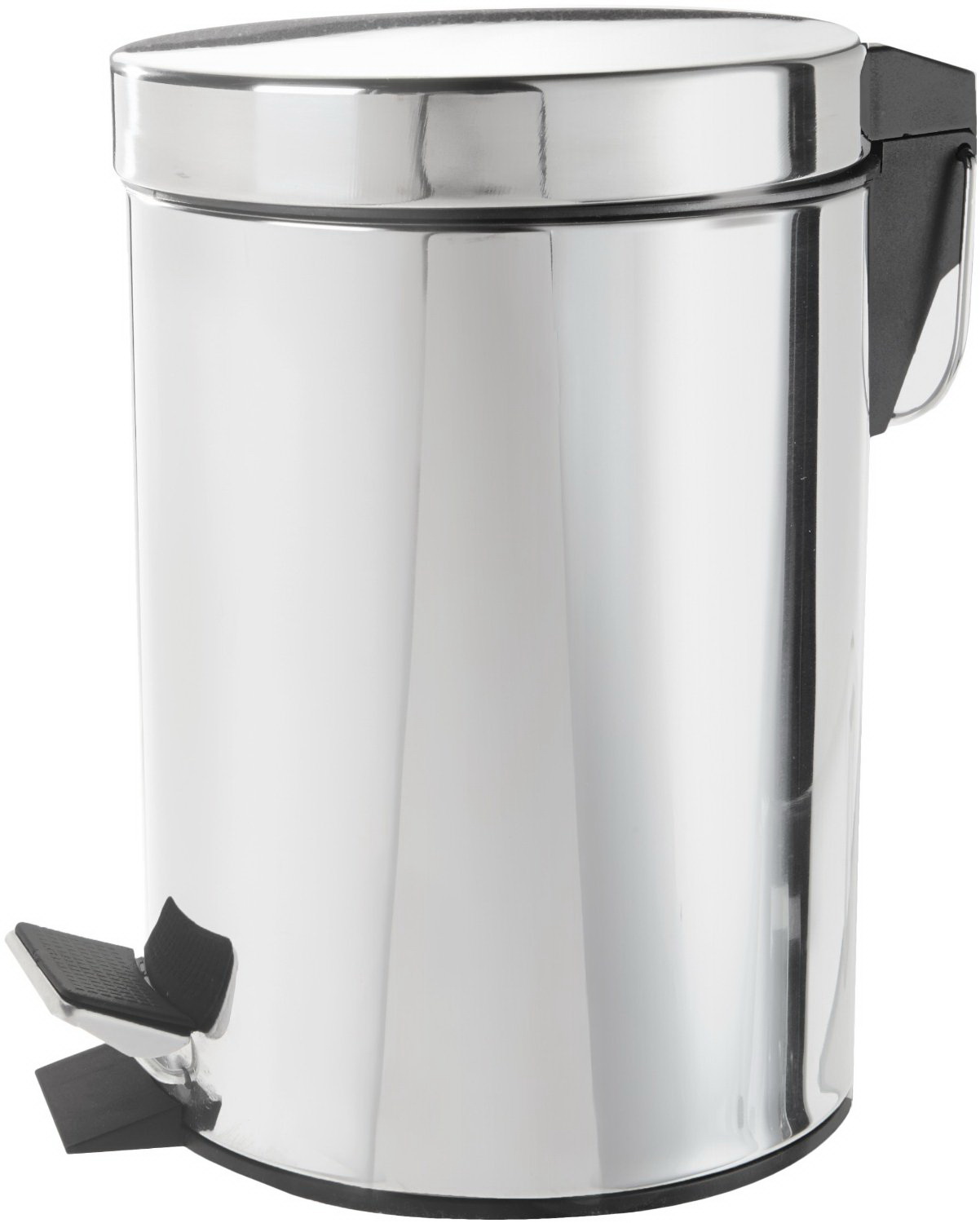 Cos de gunoi cu pedala WC 8 L, crom