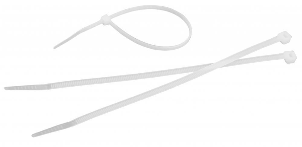 Coliere din nailon pentru cabluri 4.8 x 300 mm (albe) (50 buc.)  TOLSEN