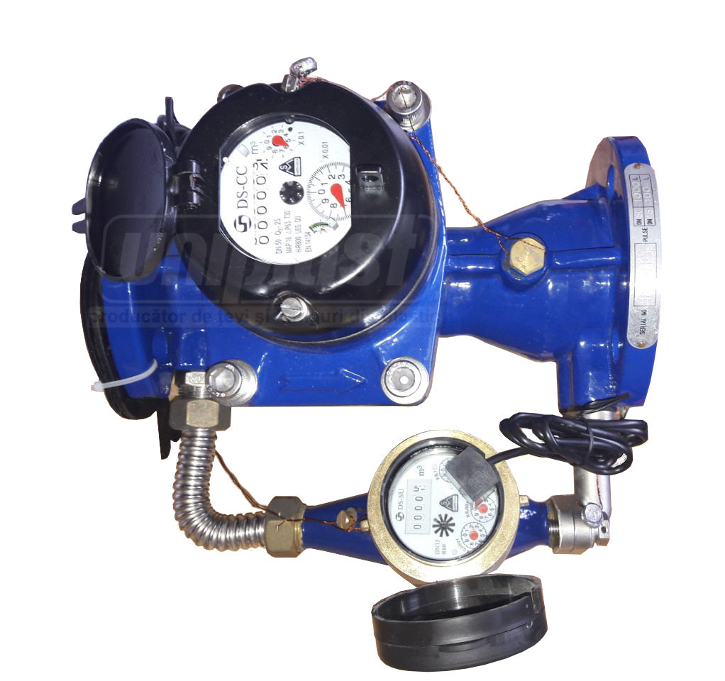Contor combinat cu flanse D. 50 x 15 DS-CC (cu 1 modul cu impuls Lorawan)