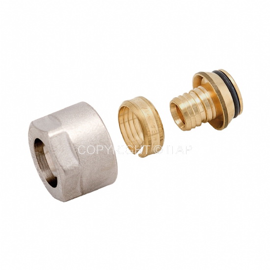 Adaptor colector PEX D. 16 x 3/4" (2 mm) (GERPEX EUROCON) PN10 595P  ITAP