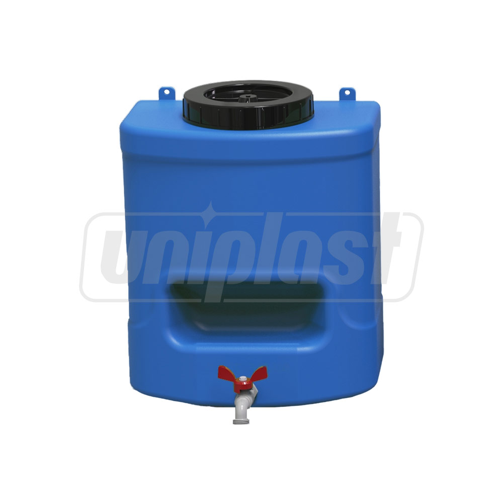 Rezervor apa cu robinet 15 L (albastru) cu suport sapun (18x30x37.5 cm) EP (0.021 m³)