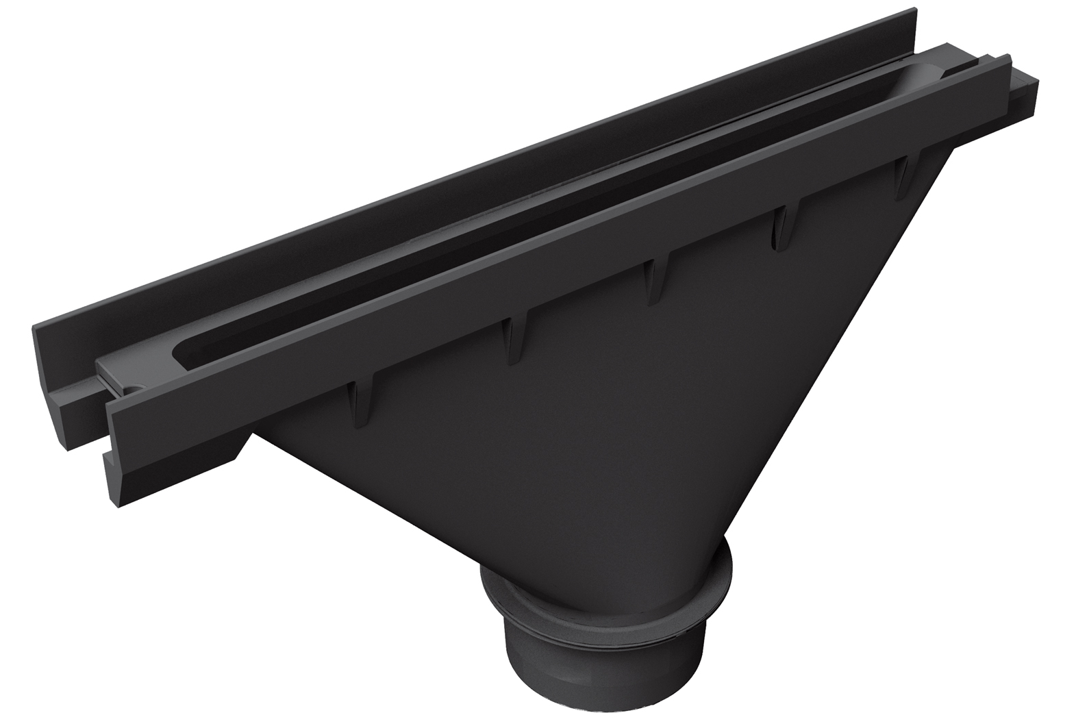 Palnie fonta cu grila FUNNEL D.110 L=500 mm H=300 mm B=75 mm  MUFLESYSTEM