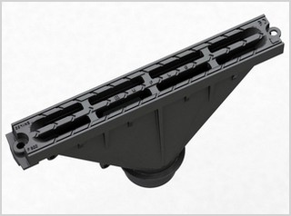Palnie fonta cu grila FUNNEL D.110 L=500 mm H=300 mm B=75 mm  MUFLESYSTEM