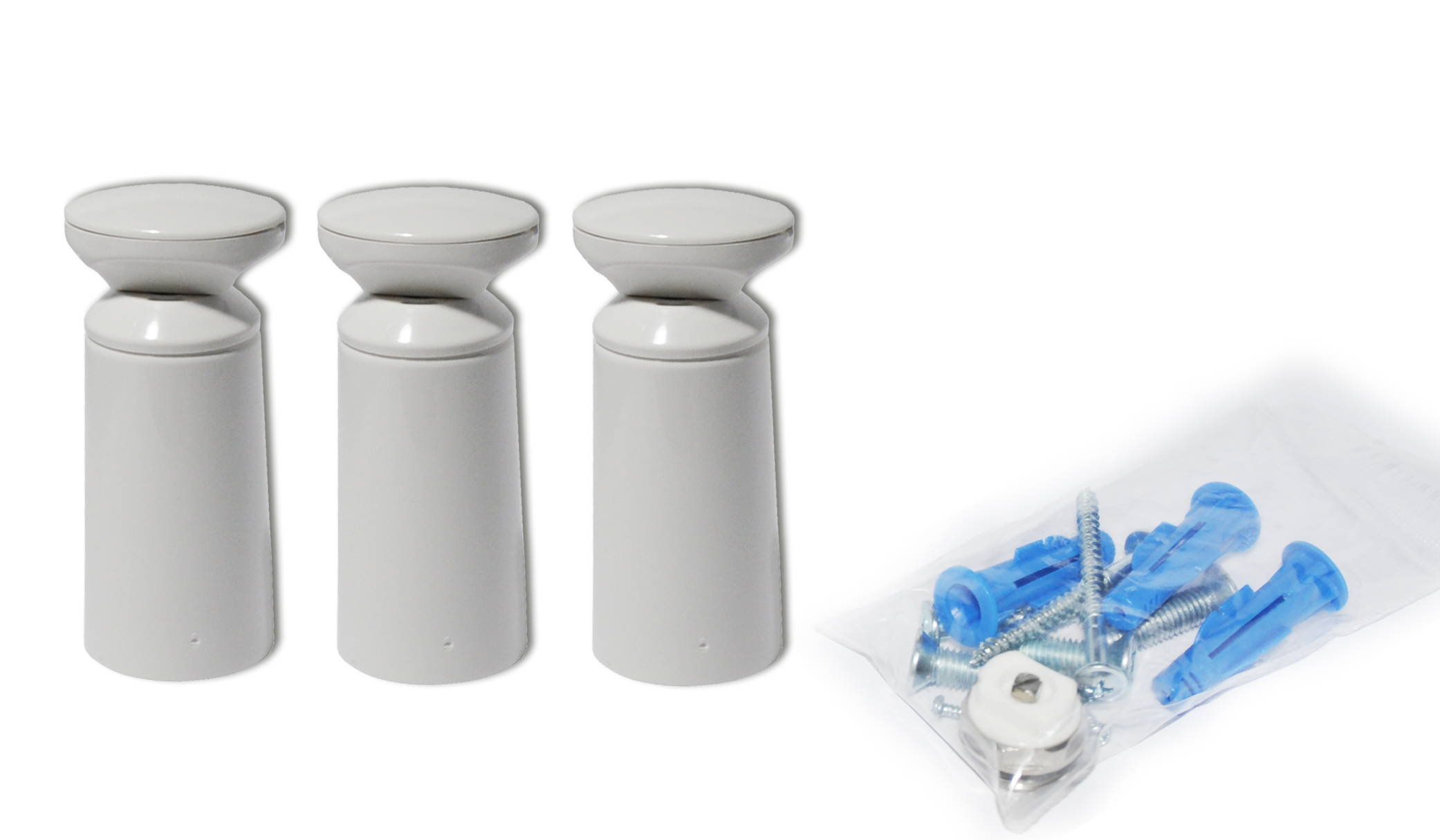 Set din 3 fixage pentru uscator (alb)  RADIVA