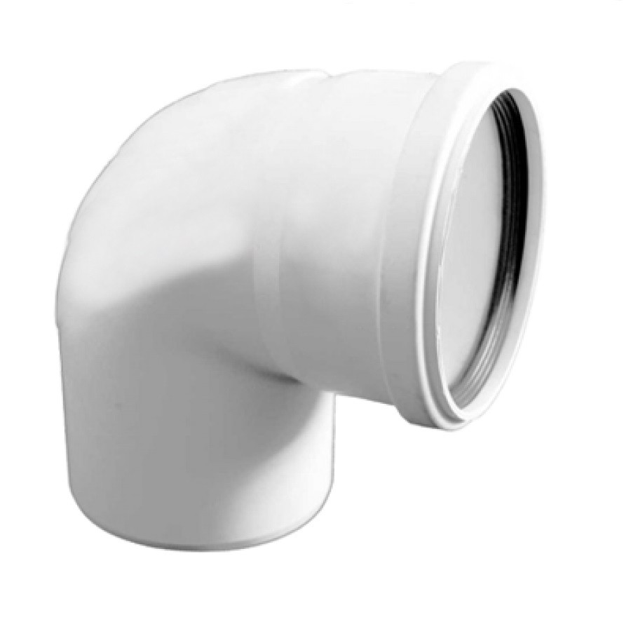 Cot PVC D.160 / 90° (alb)  EGEPLAST