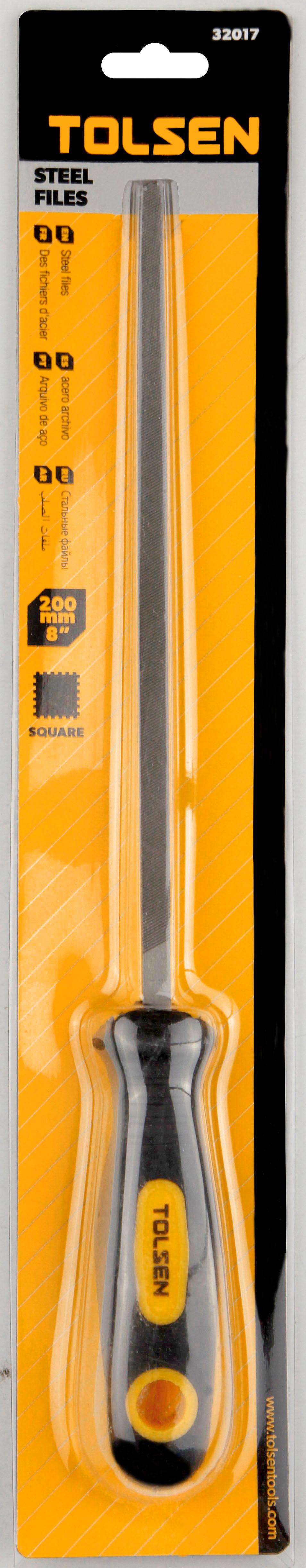 Pila de lacatuserie patrata cu maner 200 mm 8"  TOLSEN