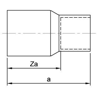 Racord pentru cupru D. 12 x 1/2" FI (sudura)