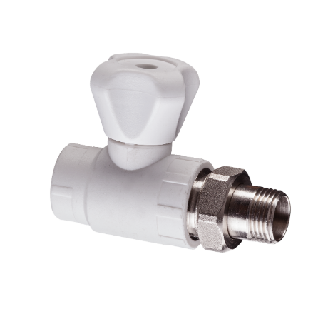 Robinet calorifer drept Tur PPR D. 20 x 1/2" FE  KAS