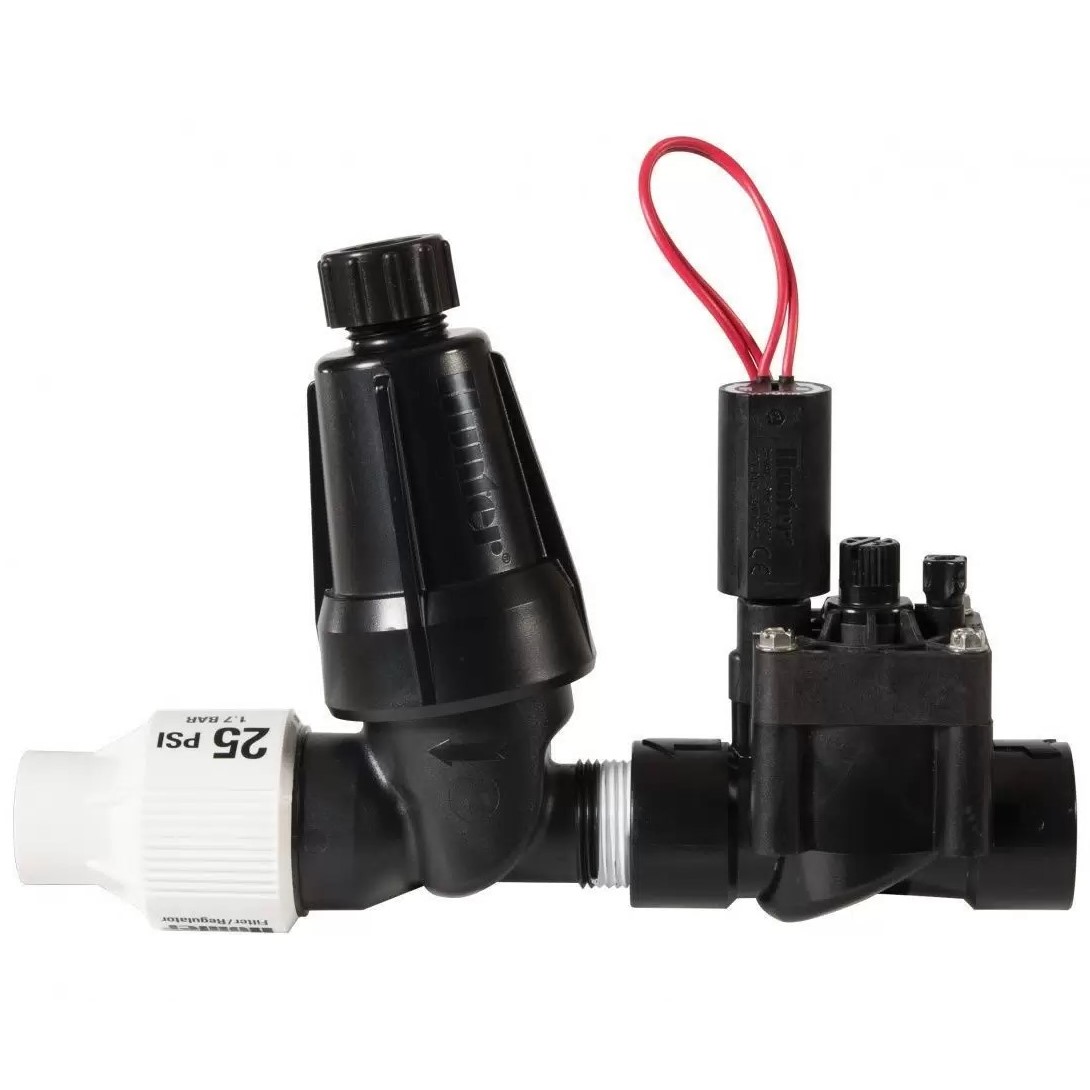 Kit zona picurare - vana 1", filtru + regulator de presiune, 1.7 bar PCZ-101-25  HUNTER