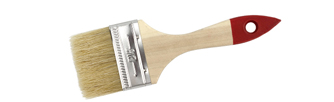 Perie  2.5" (63.5 mm) ECONOM maner din lemn, fibre naturale