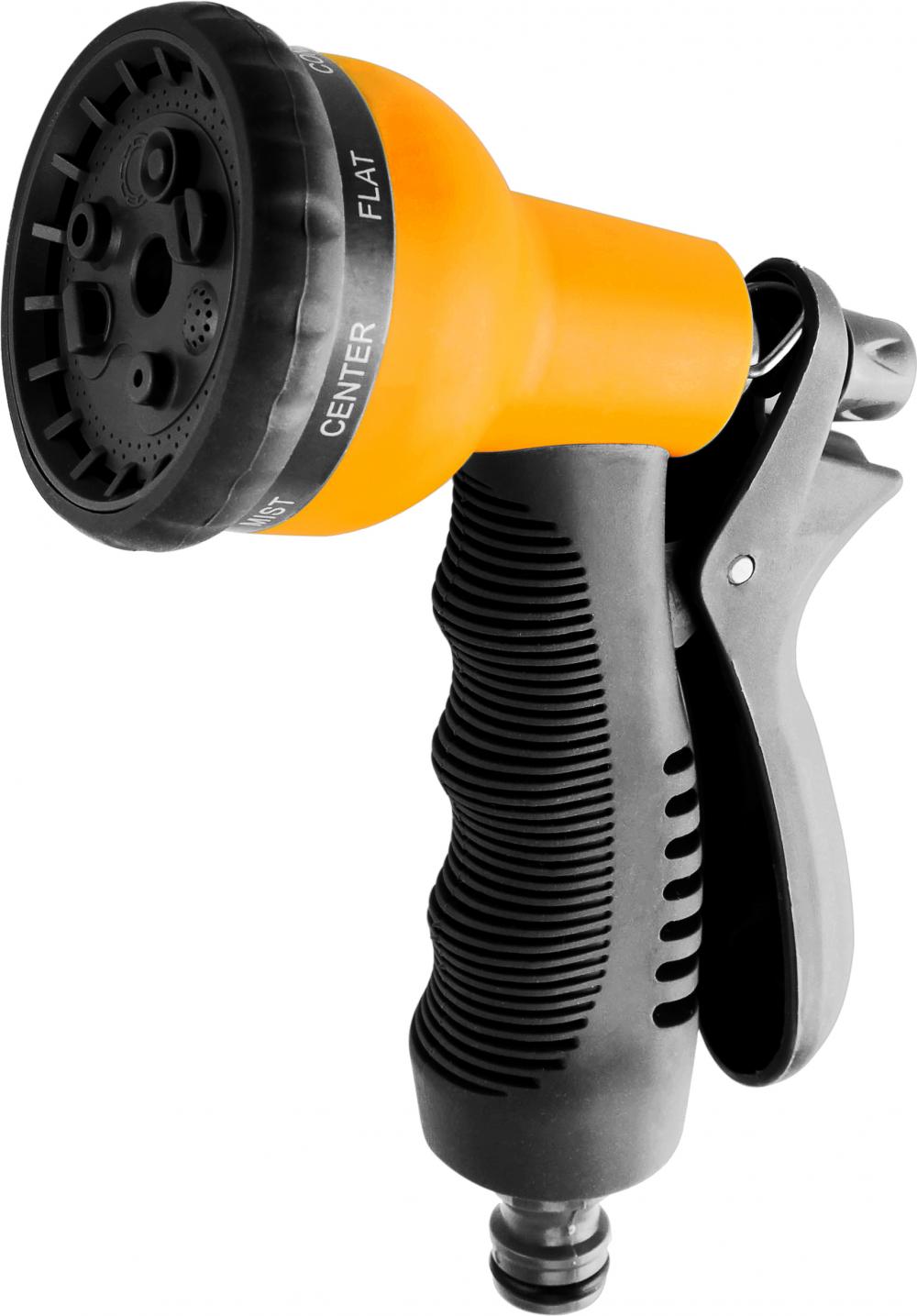 Pistol de stropit cu debit reglabil, 8 jeturi stropire  TOLSEN