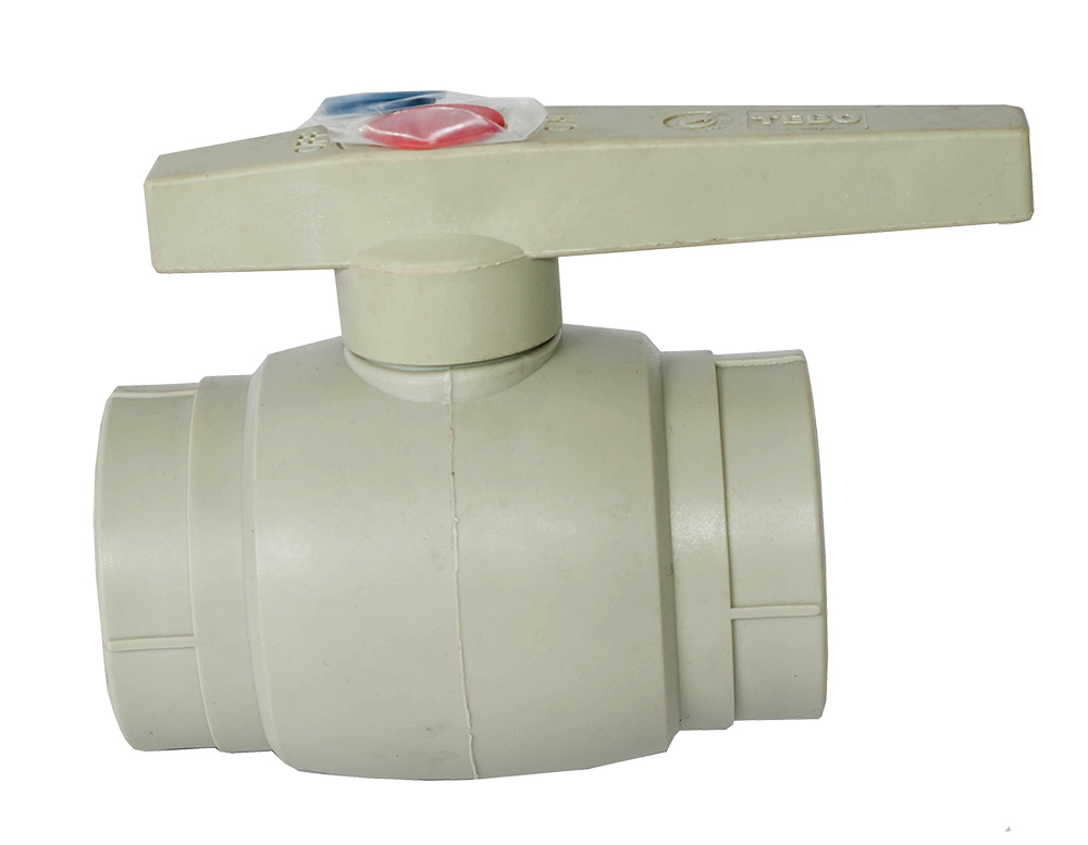 Кран шаровый ППР D. 63 PN20 (серый)