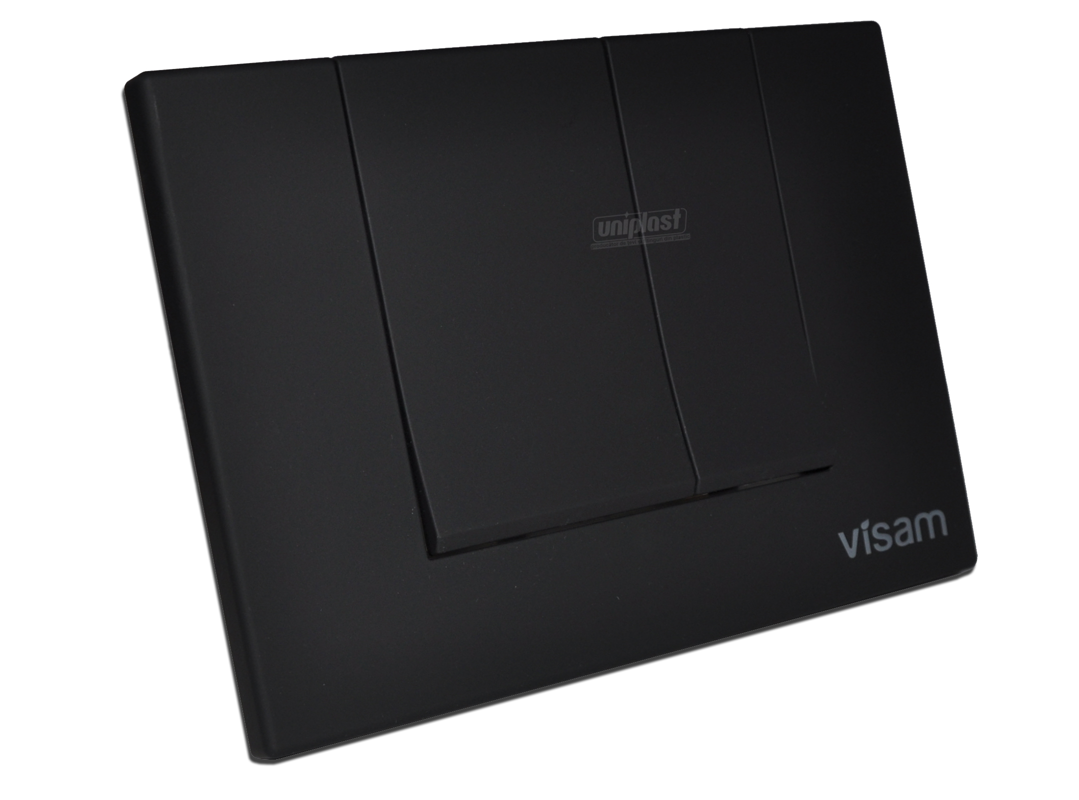 Buton actionare rezervor (incorporabil) ALINDA (negru mat) (Soft Black)  VISAM