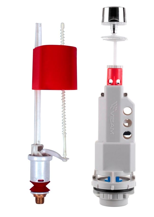 Mecanism de scurgere pentru WC D. 3/8" alama  VISAM