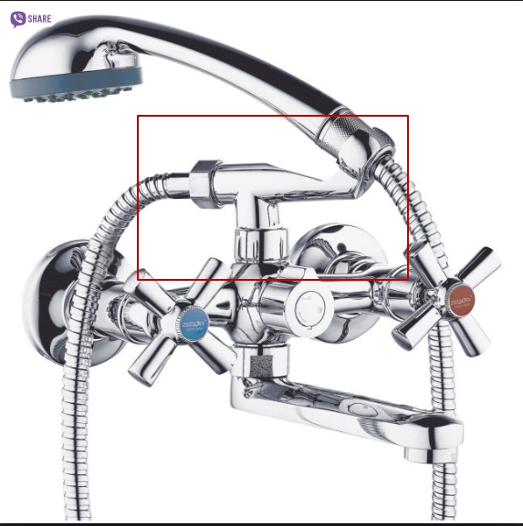 Suport dus cromat (D. 1/2" x 3/4") WH-06  ZEGOR