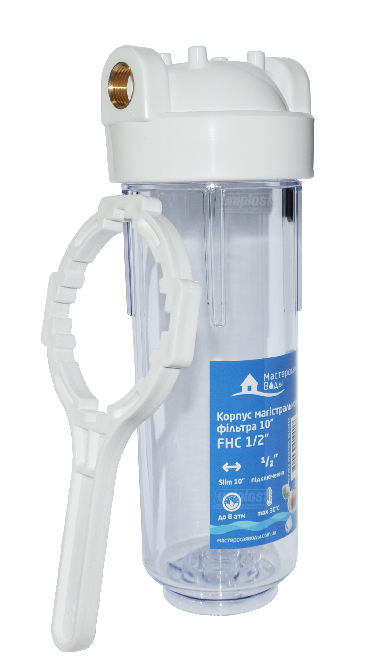 Corp filtru 10" -  1/2" FHC cheie si suport in set