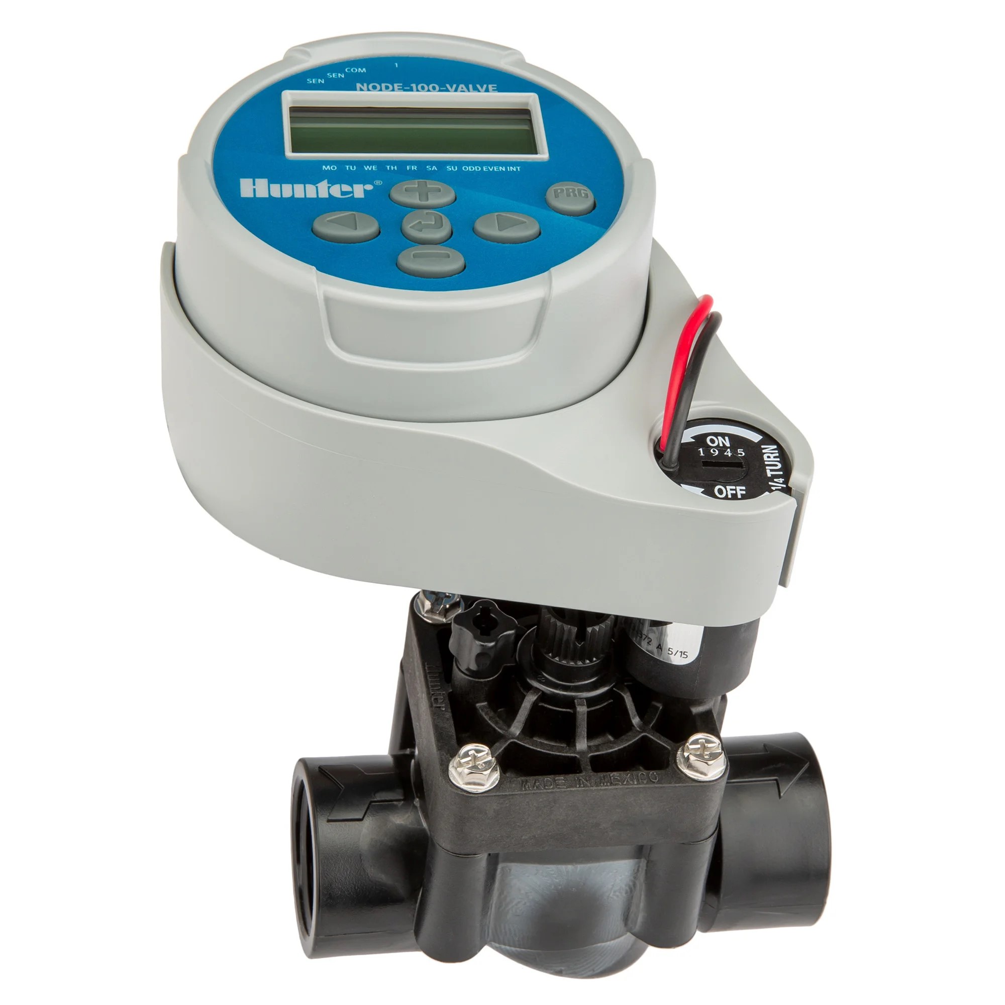 Controller irigatii cu baterie, 22 V, 1 zona NODE-100-Valve-B cu vana PGV  HUNTER