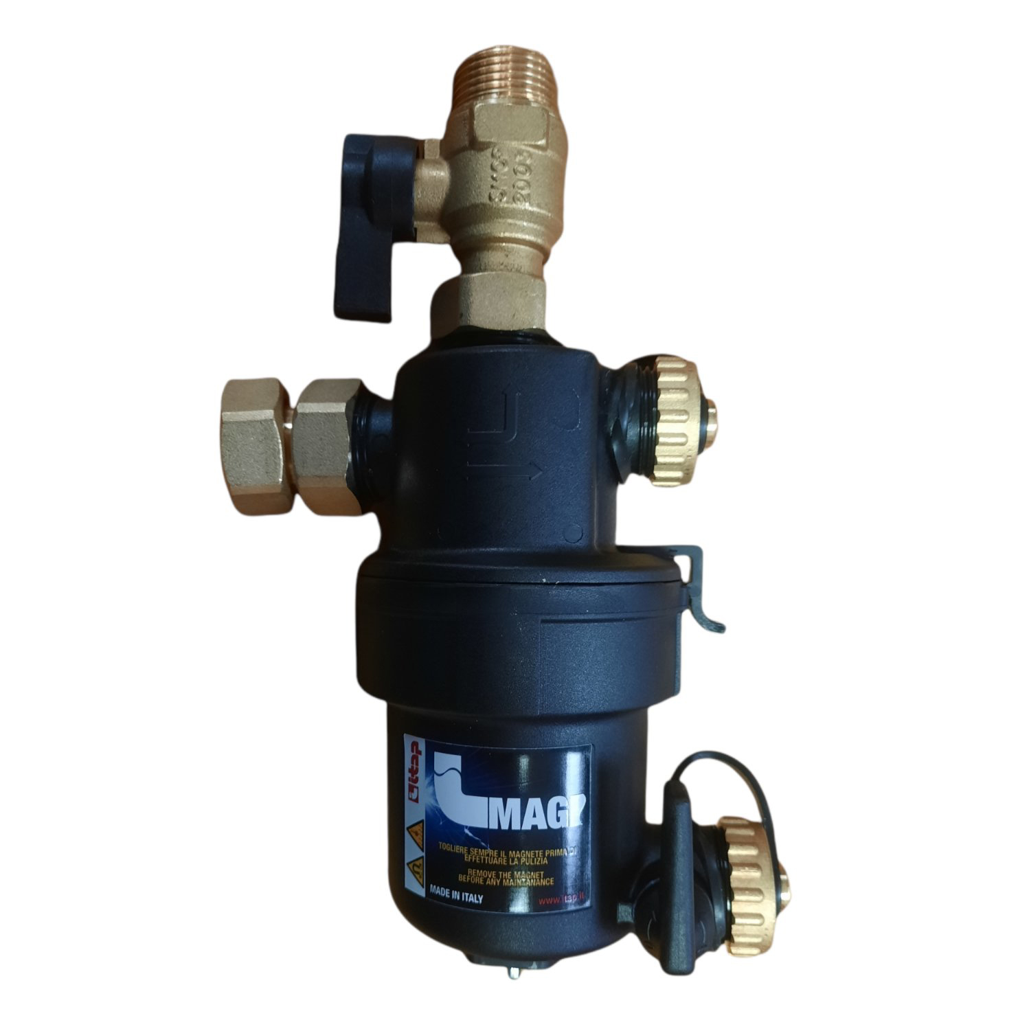 Filtru magnetic cu purjare pentru centrala termica D.  3/4" FI/FI COMPACT I-MAG DIRT Art. 188  ITAP