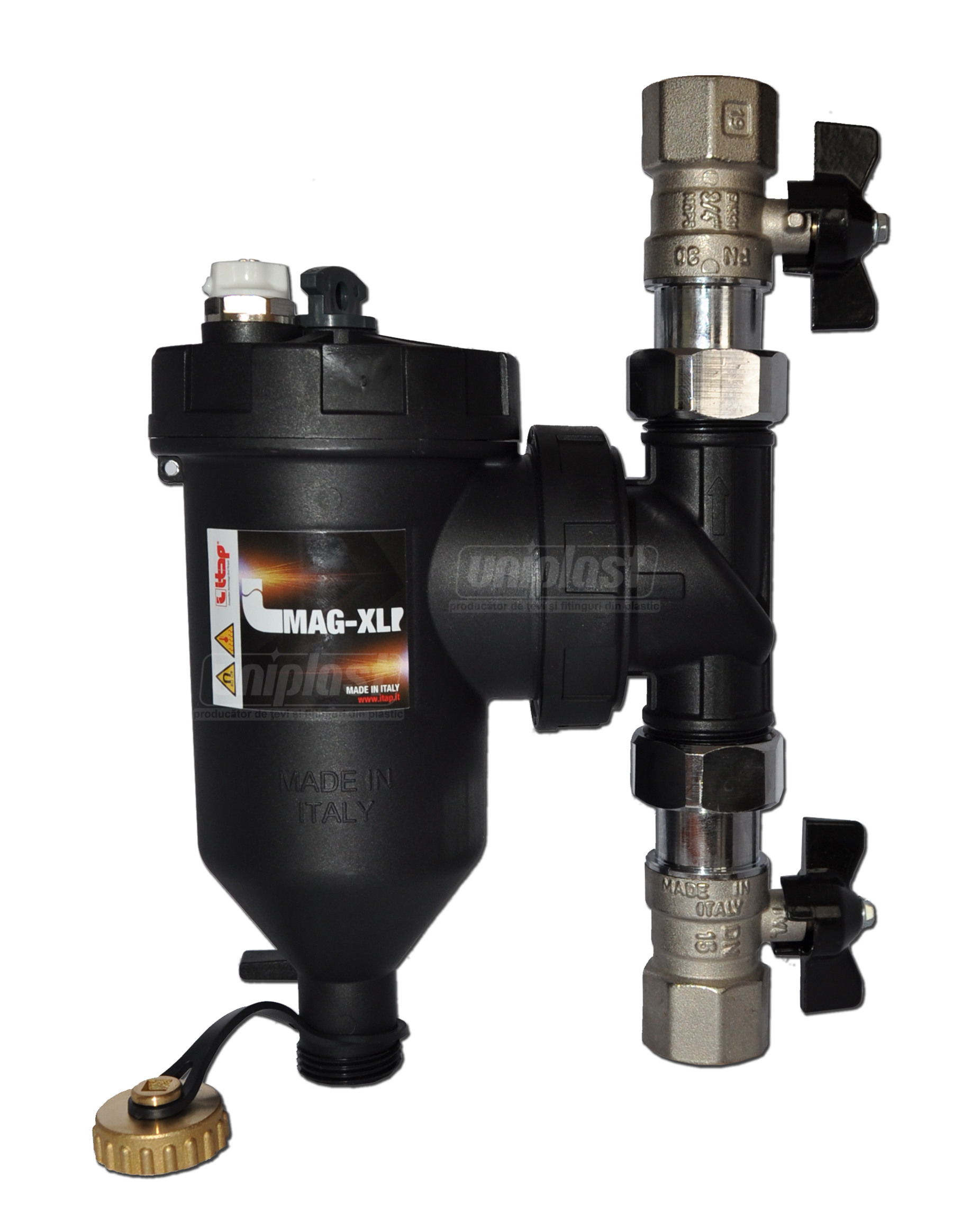 Filtru magnetic cu purjare pentru centrala termica D.  3/4" FI/FI STANDARD Art. 188  ITAP