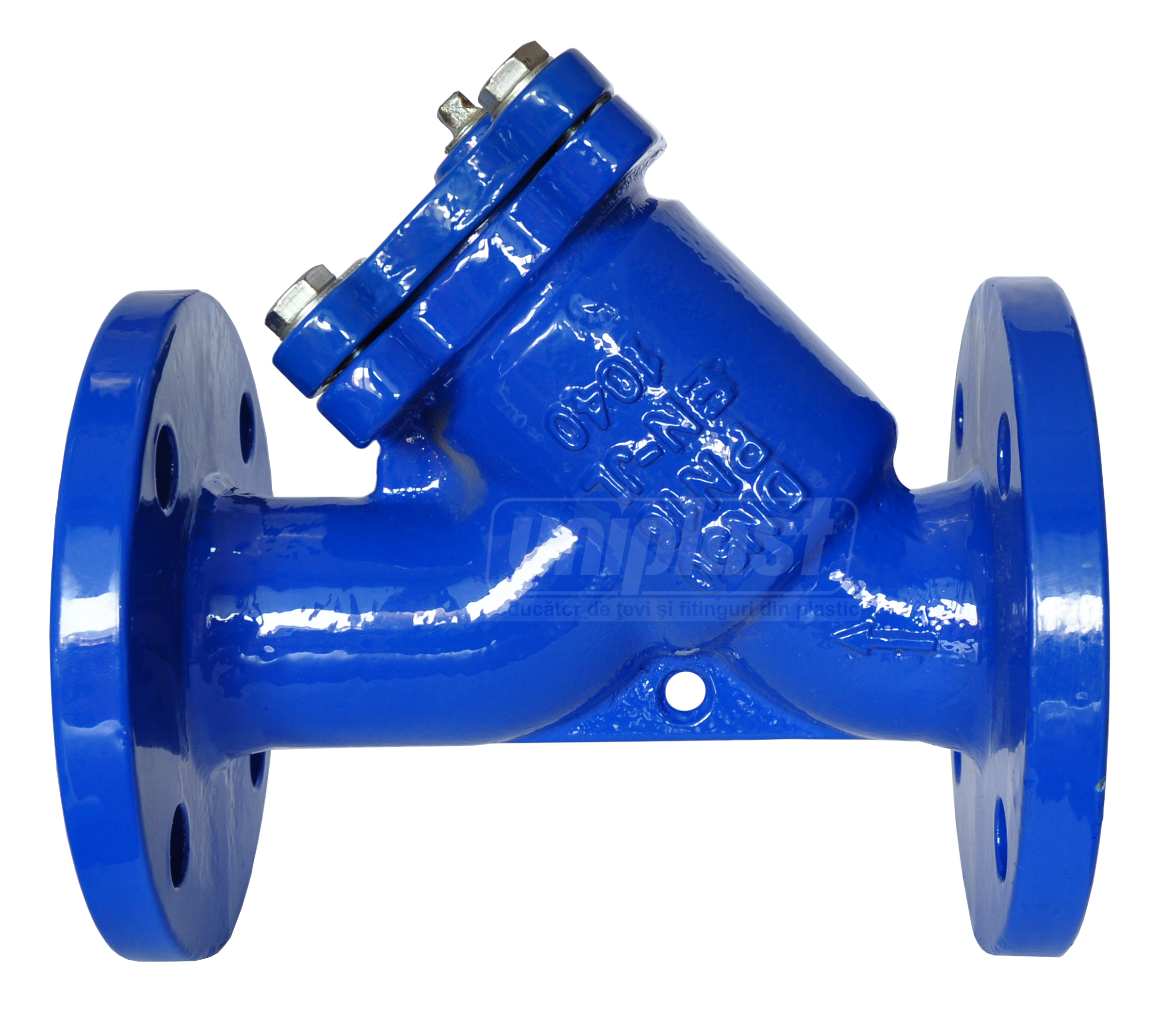 Filtru D.250 fonta cu flanse PN10 L=730 mm (12-28) (12 gauri)  WATO