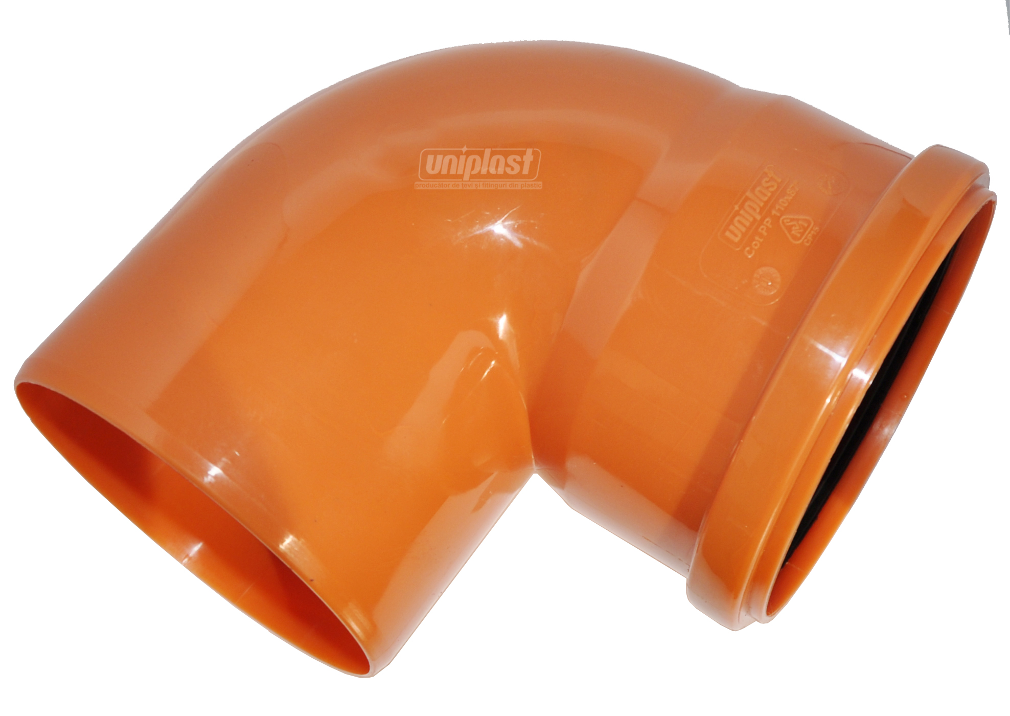 Cot PP D.110 / 90° portocaliu  UNIPLAST