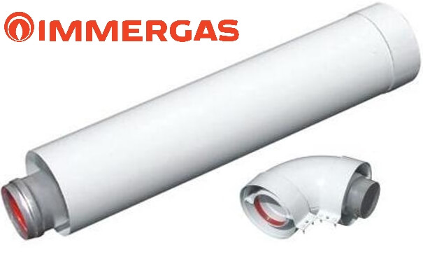 Cot cos fum 90° IMMERGAS D. 60/100 FI/FI