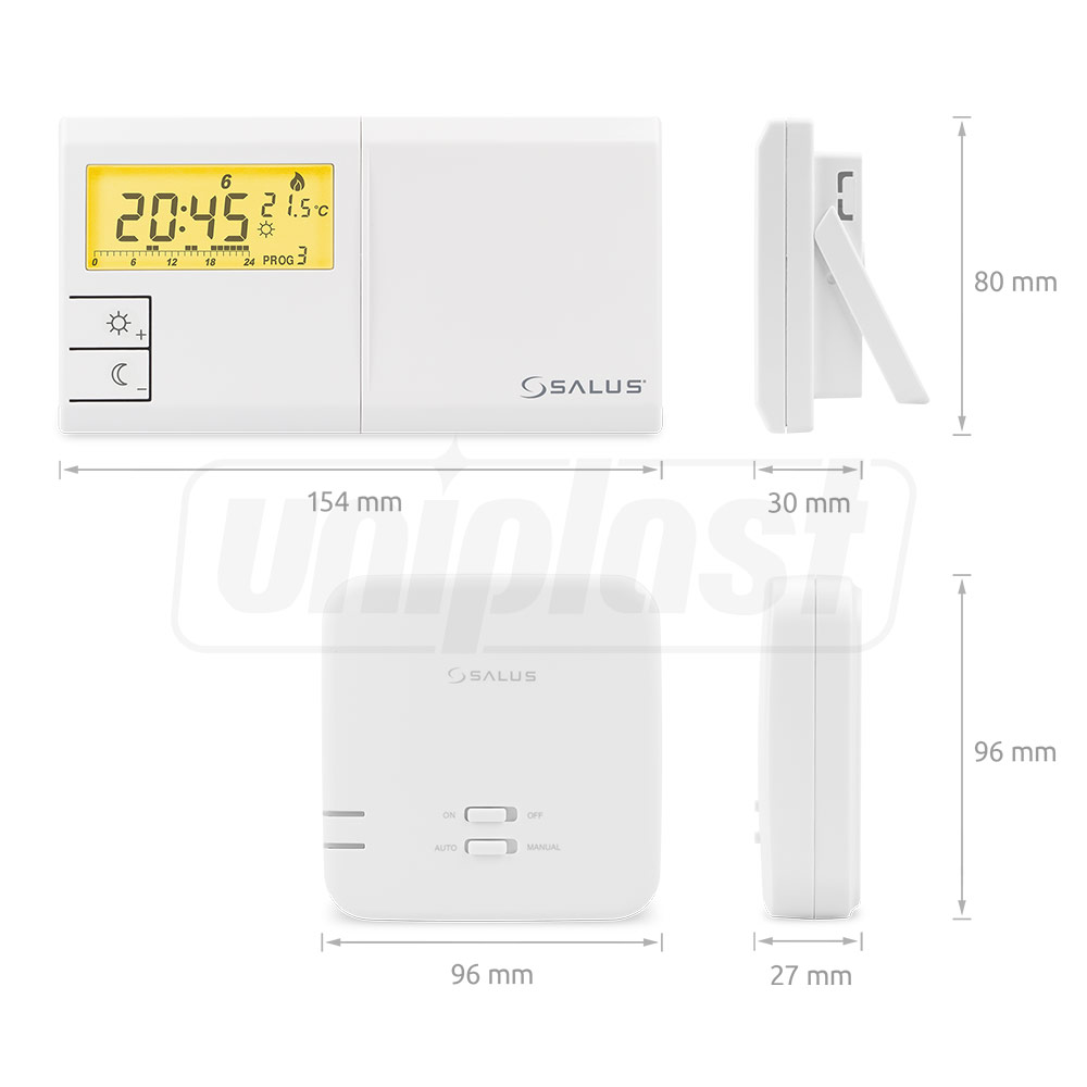 Cronotermostat saptaminal cu radio comanda LCD 091FLRFV2 Wireless  SALUS