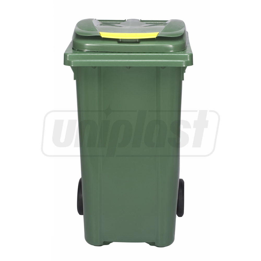 Cos pentru transportarea deseurilor 240 L pe roti (verde) UNI