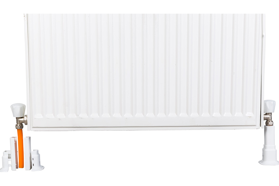 Tub decorativ plastic pentru calorifer (D. 16-20) (alb) (2.4", 50-160 mm)  RADIVA