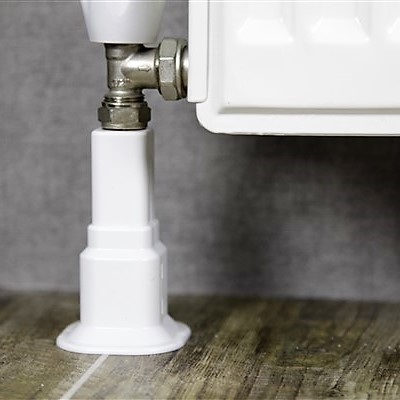 Tub decorativ plastic pentru calorifer (D. 16-20) (alb) (2.4", 50-160 mm)  RADIVA