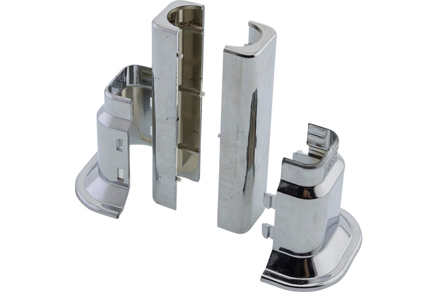Tub decorativ plastic pentru calorifer (D. 16-20) (crom) (2.4", 50-160 mm)  RADIVA