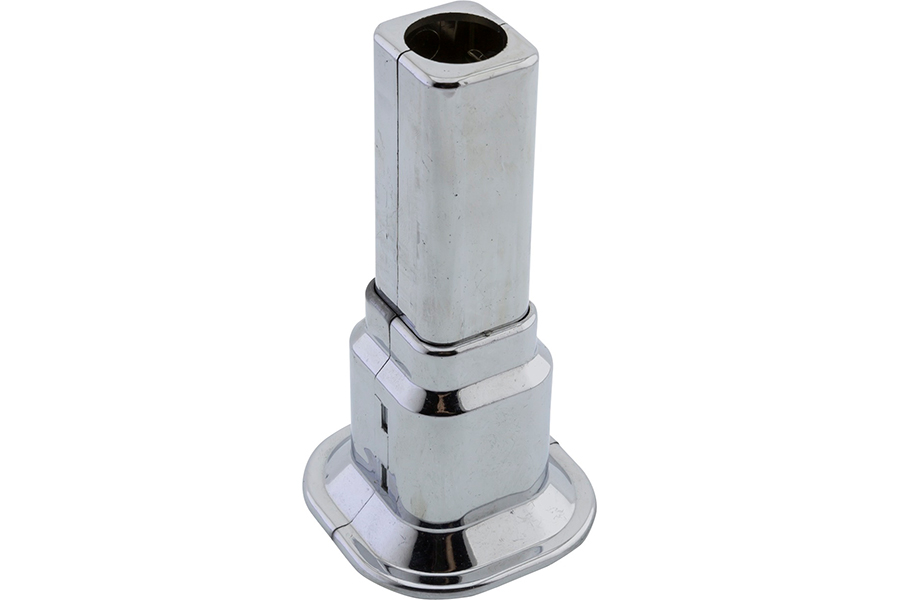 Tub decorativ plastic pentru calorifer (D. 16-20) (crom) (2.4", 50-160 mm)  RADIVA