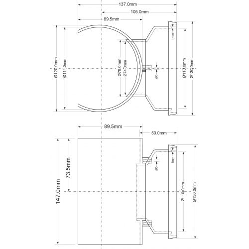 Bransament-ramificatie D.110 x 110 MPSOB-110  MCALPINE