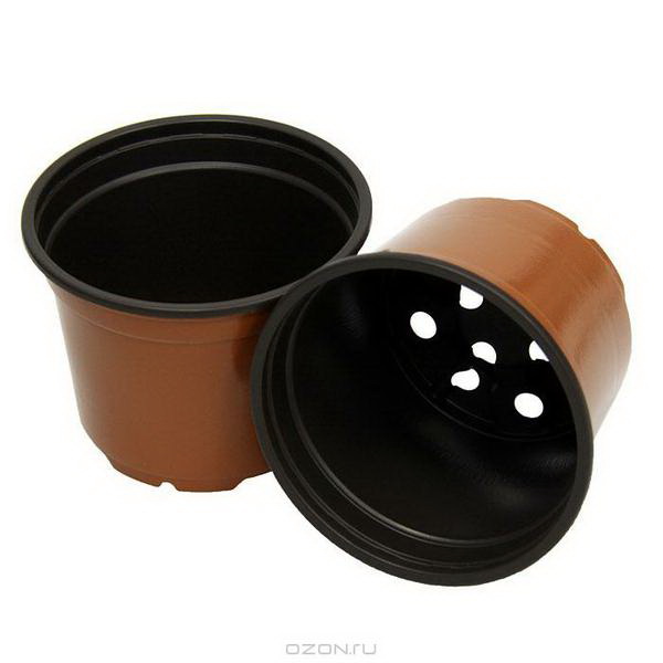 Ghivece de plastic pentru rasaduri BN-100 V=0.473 L, D1/D2=8.9/7.3 cm, H=10 cm