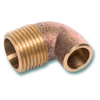 Угол переходной D.  3/4" x 1/2" П/М бронзовый U (А0121А/A0106A)