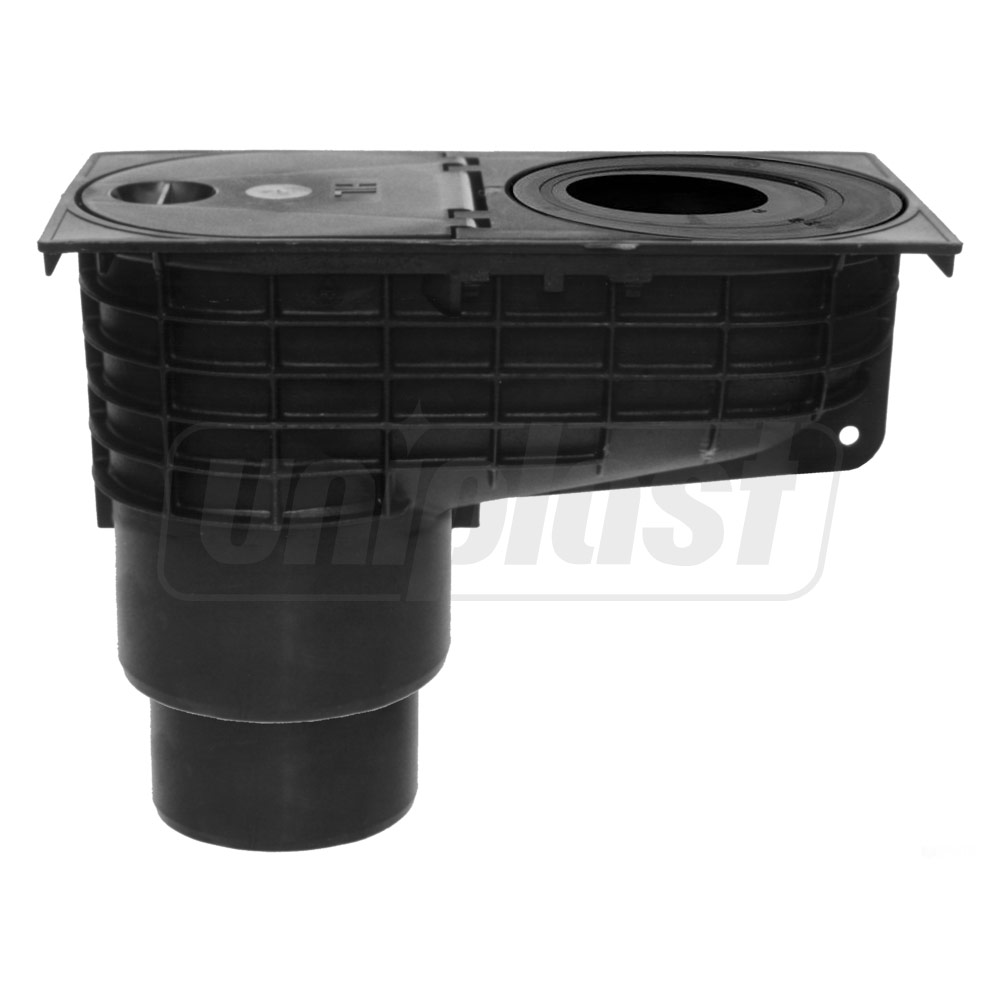 Sifon pardoseala vertical PP D.110/125 Q=6.6 L/s cu inel pentru burlan D. 80 HL660/2-80  HL