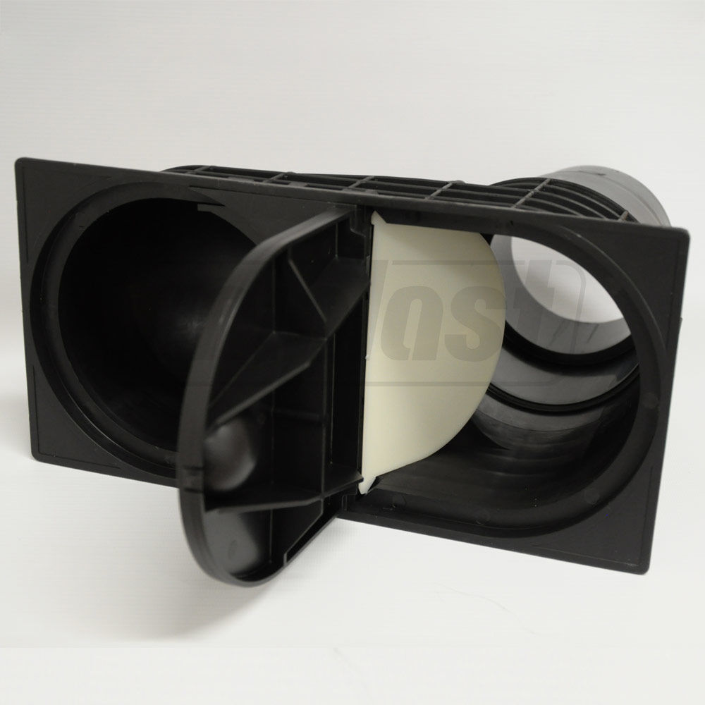 Sifon pardoseala vertical PP D.110/125 Q=6.6 L/s cu inel pentru burlan D. 80 HL660/2-80  HL